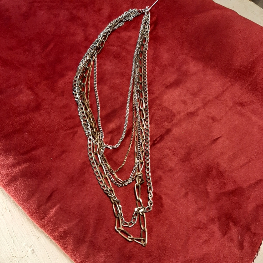 Women's vintage multi chain Necklace